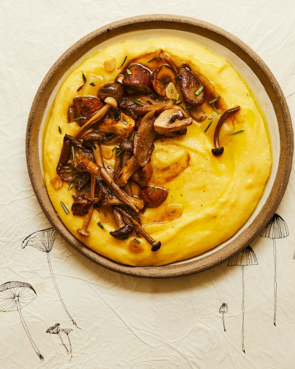 Creamy polenta with mushrooms and taleggio - delicious. magazine